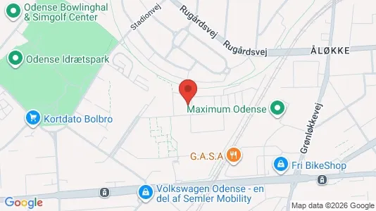 Apartments for rent i Odense V - kort over placeringen