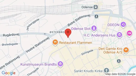 Apartments for rent i Odense C - kort over placeringen