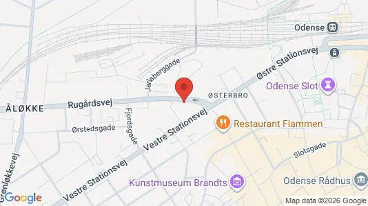 Apartments for rent i Odense C - kort over placeringen