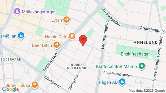 Apartments for rent i Sofielund - kort over placeringen