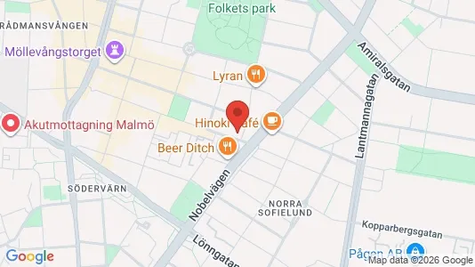 Apartments for rent i Malmö City - kort over placeringen