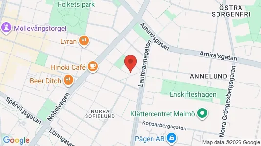 Apartments for rent i Malmö City - kort over placeringen