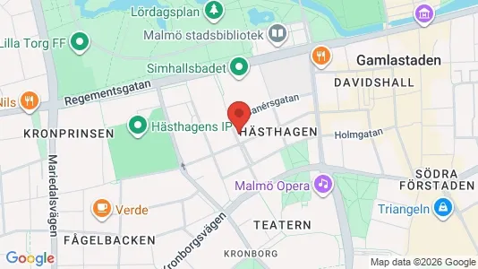 Apartments for rent i Malmö City - kort over placeringen