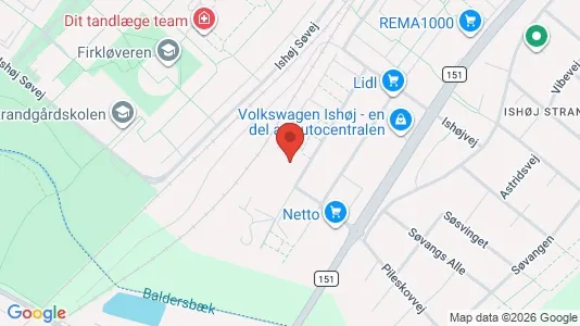 Apartments for rent i Ishøj - kort over placeringen