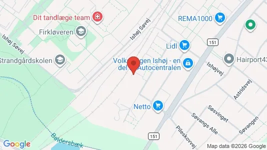 Apartments for rent i Ishøj - kort over placeringen