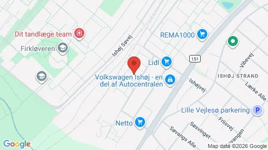 Apartments for rent i Ishøj - kort over placeringen