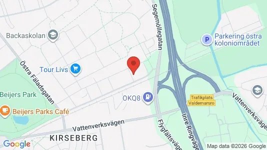 Apartments for rent i Kirseberg - kort over placeringen
