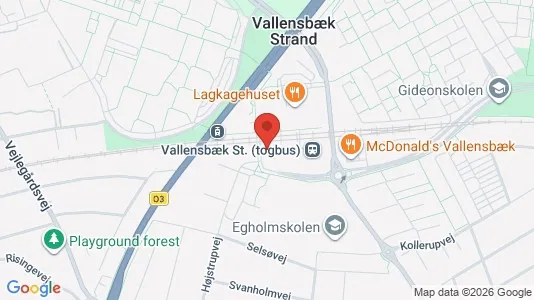 Apartments for rent i Vallensbæk Strand - kort over placeringen