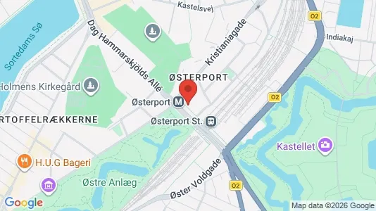 Rooms for rent i Copenhagen S - kort over placeringen