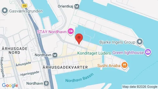 Apartments for rent i Nordhavn - kort over placeringen