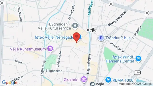 Apartments for rent i Vejle Center - kort over placeringen