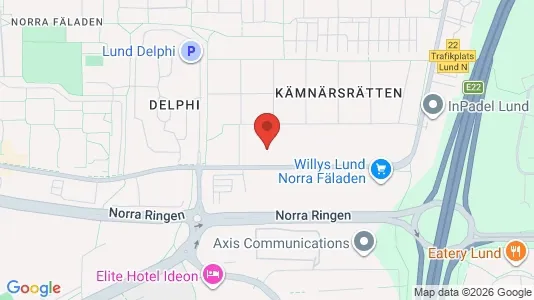 Rooms for rent i Lund - kort over placeringen