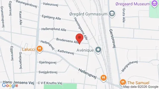 Rooms for rent i Hellerup - kort over placeringen