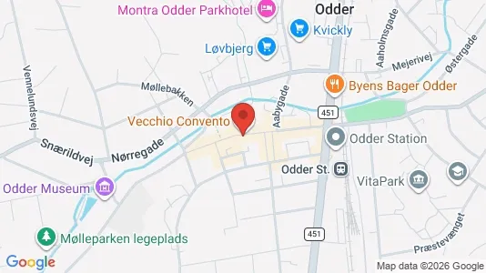 Apartments for rent i Odder - kort over placeringen