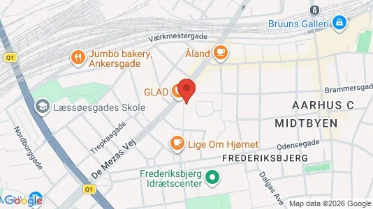 Apartments for rent i Aarhus C - kort over placeringen