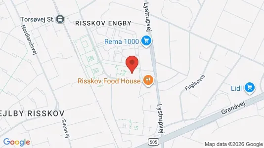 Apartments for rent i Risskov - kort over placeringen