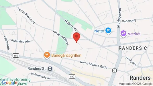 Apartments for rent i Randers C - kort over placeringen