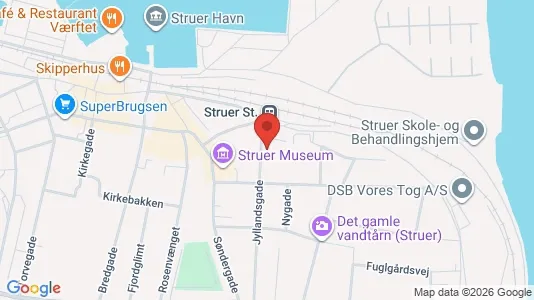 Apartments for rent i Struer - kort over placeringen