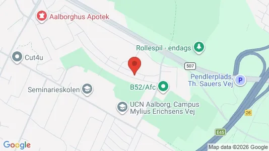 Apartments for rent i Aalborg SØ - kort over placeringen