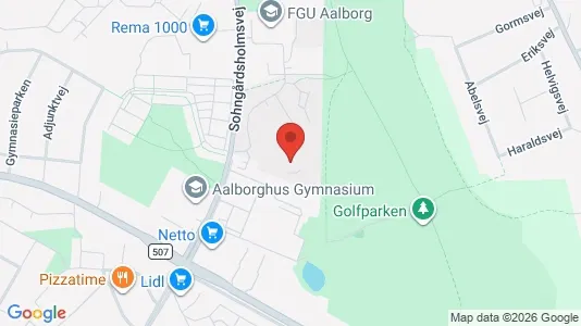 Apartments for rent i Aalborg Center - kort over placeringen