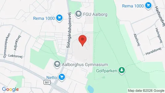 Apartments for rent i Aalborg Center - kort over placeringen