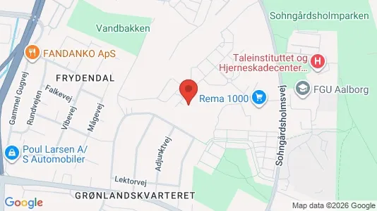Apartments for rent i Aalborg Center - kort over placeringen