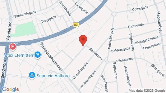 Apartments for rent i Aalborg Center - kort over placeringen