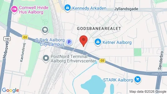 Apartments for rent i Aalborg Center - kort over placeringen