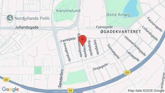 Apartments for rent i Aalborg Center - kort over placeringen