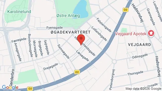 Apartments for rent i Aalborg Center - kort over placeringen