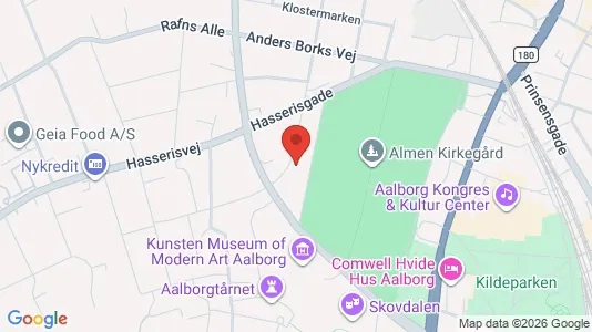 Apartments for rent i Aalborg Center - kort over placeringen