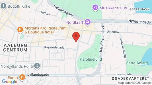 Apartments for rent i Aalborg Center - kort over placeringen