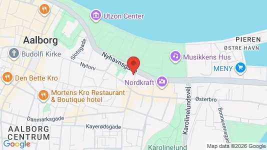 Apartments for rent i Aalborg Center - kort over placeringen