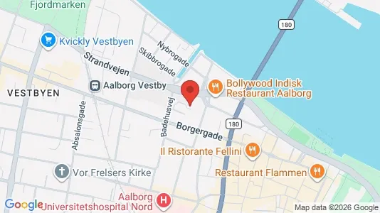 Apartments for rent i Aalborg Center - kort over placeringen