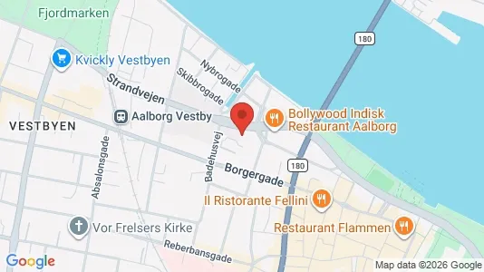 Apartments for rent i Aalborg Center - kort over placeringen
