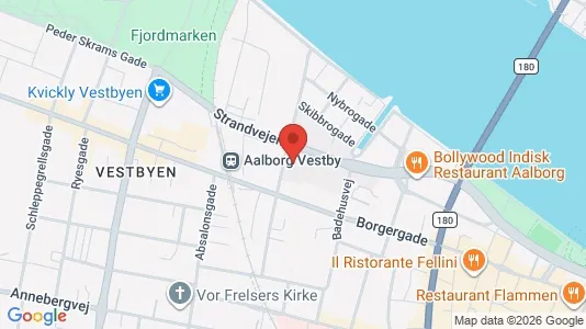 Apartments for rent i Aalborg Center - kort over placeringen