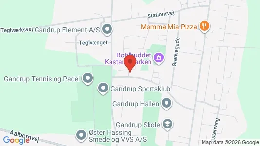 Apartments for rent i Gandrup - kort over placeringen