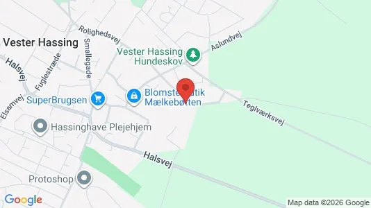 Apartments for rent i Vodskov - kort over placeringen