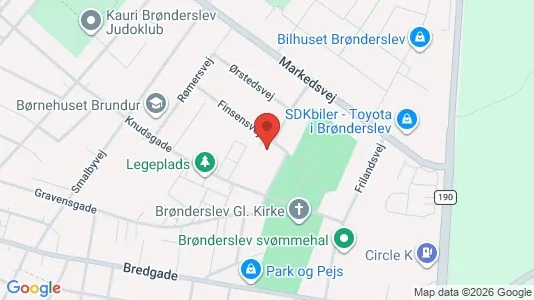 Apartments for rent i Brønderslev - kort over placeringen