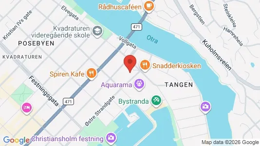 Apartments for rent i Kristiansand - kort over placeringen