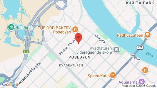 Apartments for rent i Kristiansand - kort over placeringen