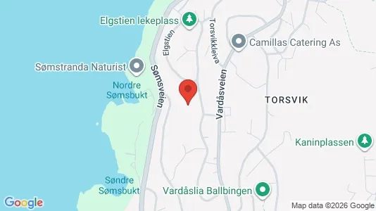 Rooms for rent i Kristiansand - kort over placeringen