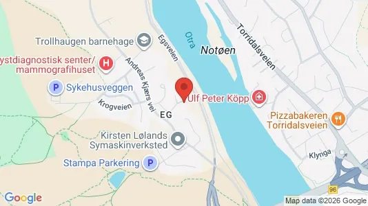 Apartments for rent i Kristiansand - kort over placeringen