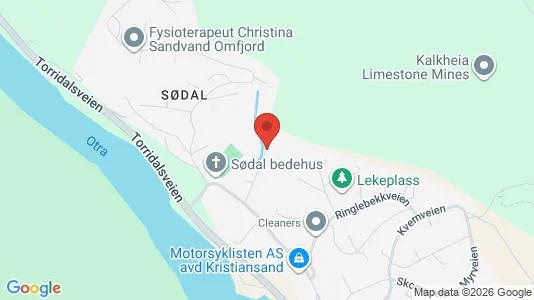 Rooms for rent i Kristiansand - kort over placeringen