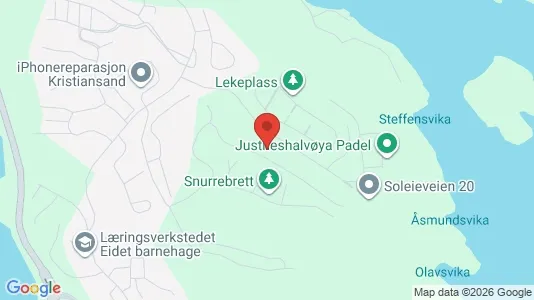 Rooms for rent i Kristiansand - kort over placeringen