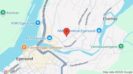 Apartments for rent i Eigersund - kort over placeringen