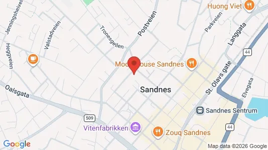 Apartments for rent i Sandnes - kort over placeringen
