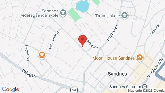 Rooms for rent i Sandnes - kort over placeringen