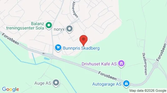 Rooms for rent i Sola - kort over placeringen