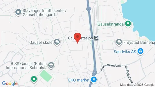 Rooms for rent i Stavanger - kort over placeringen